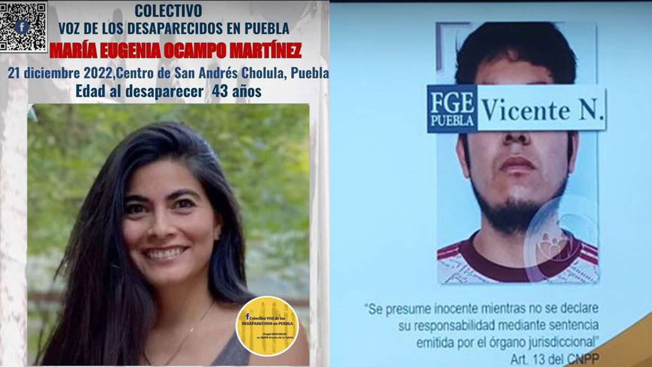 Por: Cortesía Detienen a presunto responsable del feminicidio de María Eugenia Ocampo