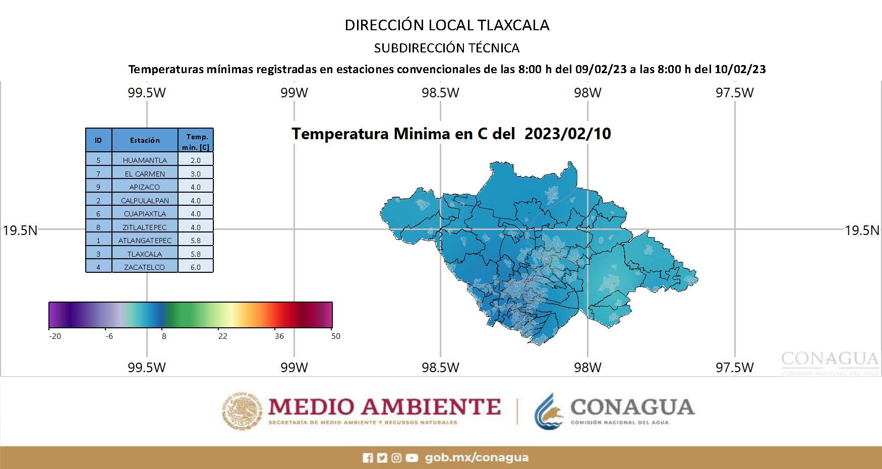 Por: CONAGUA  Prevé Conagua lluvias para Tlaxcala y Puebla