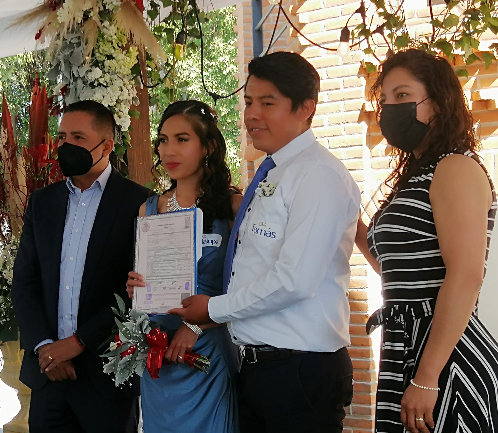 Boda comunitaria en San Andrés Cholula hace feliz a 14 parejas