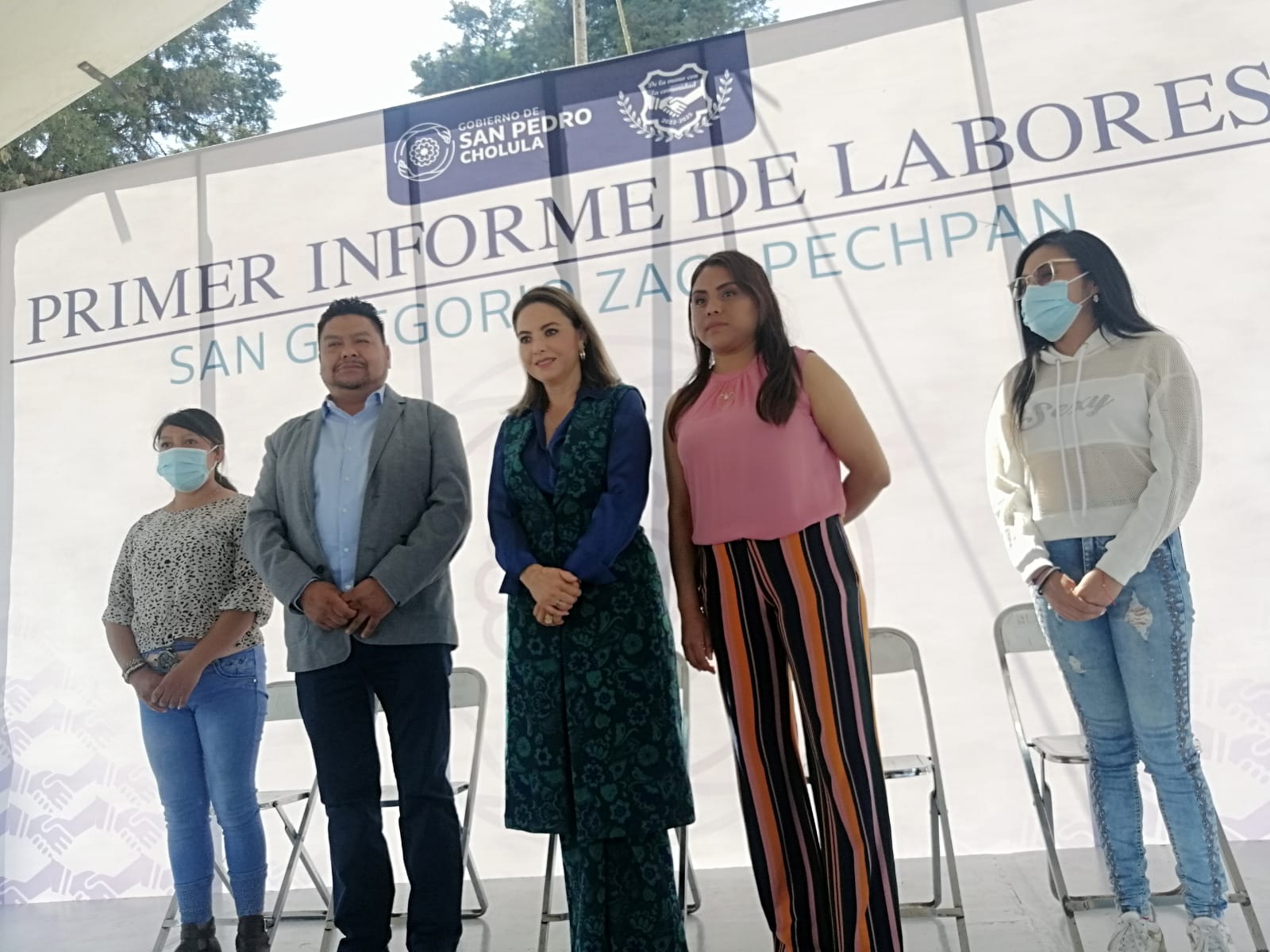 Reitera su apoyo Paola Angon a Tomás Cielo, alcalde auxiliar de Zacapechpan