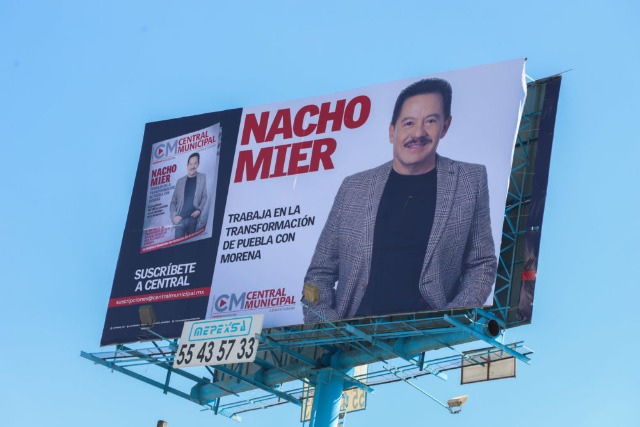 Podría haber sanciones por espectaculares de Ignacio Mier en Puebla
