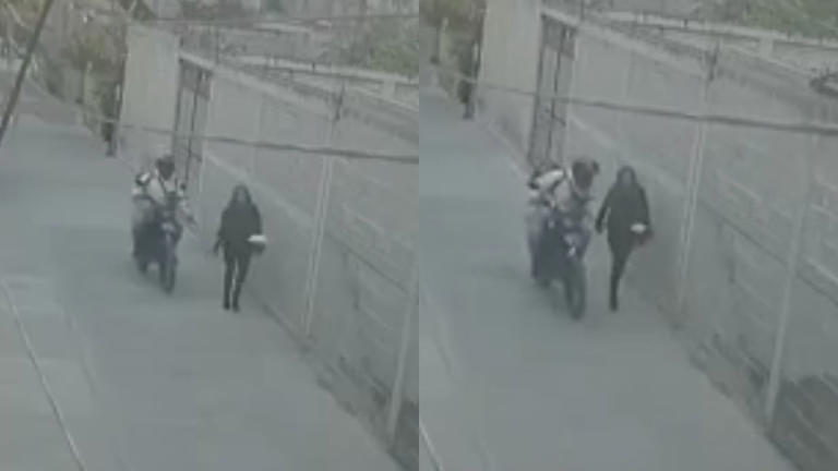 Por: Cortesía Cámara capta momento en que un repartidor "manosea" a una mujer mientras camina, caso indigna (Vídeo)