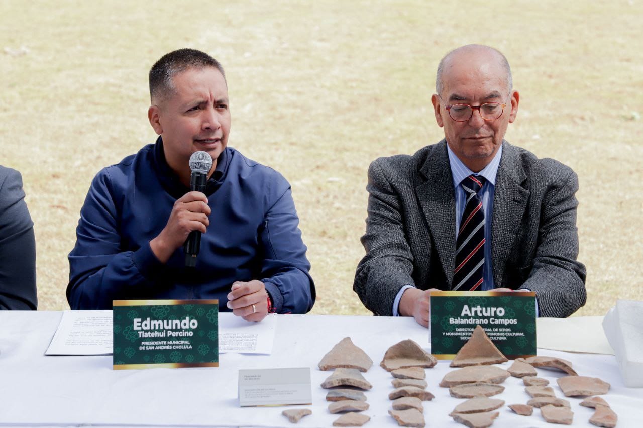 Comunicado oficial INAH y Ayuntamiento de San Andrés suman esfuerzos para preservar la zona arqueológica de Cholula