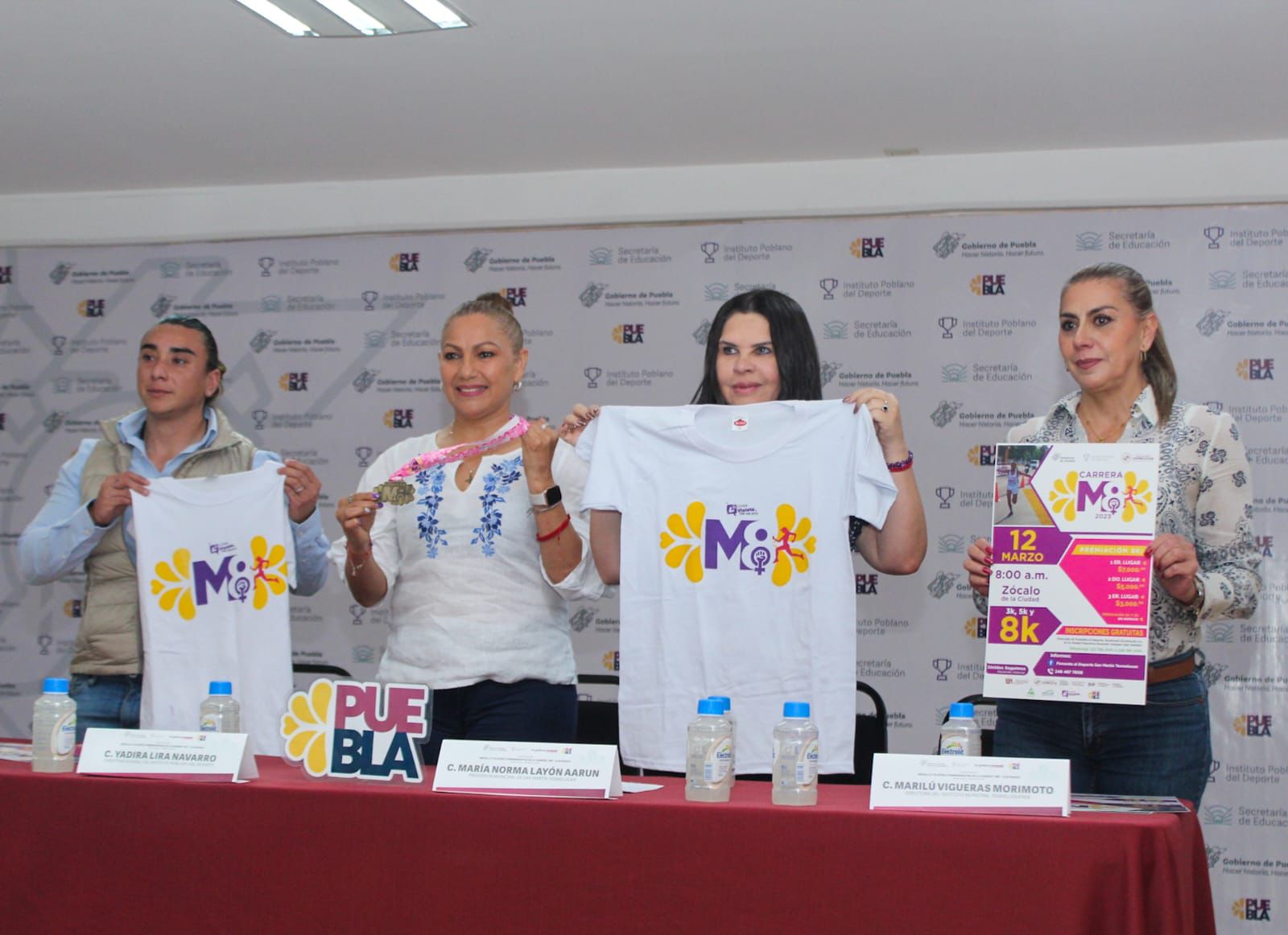 Por: Cortesía Anuncian la carrera 8M en San Martín Texmelucan