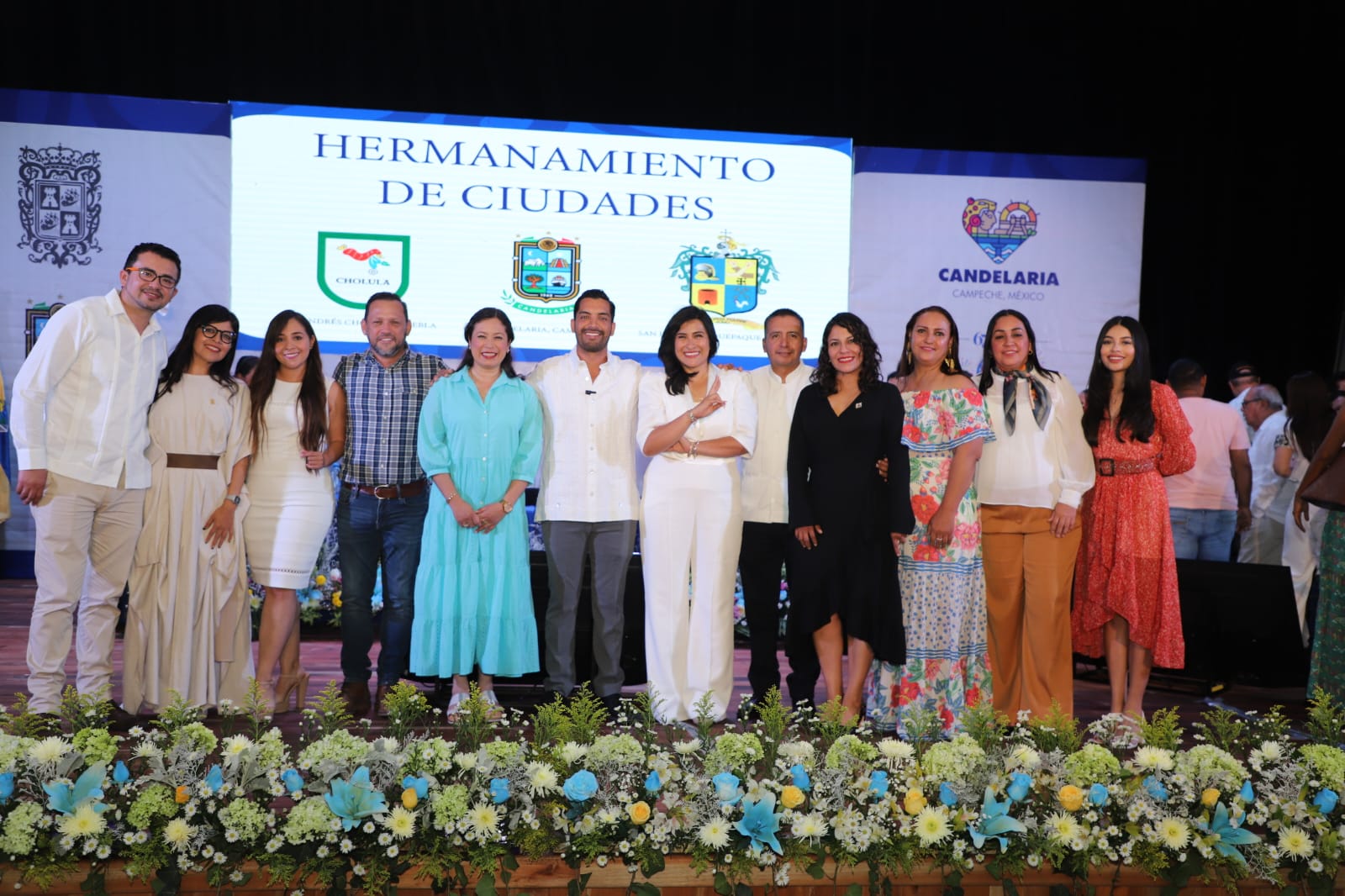 Comunicado oficial Firman hermanamiento municipios de Candelaria, Campeche y San Andrés Cholula, Puebla