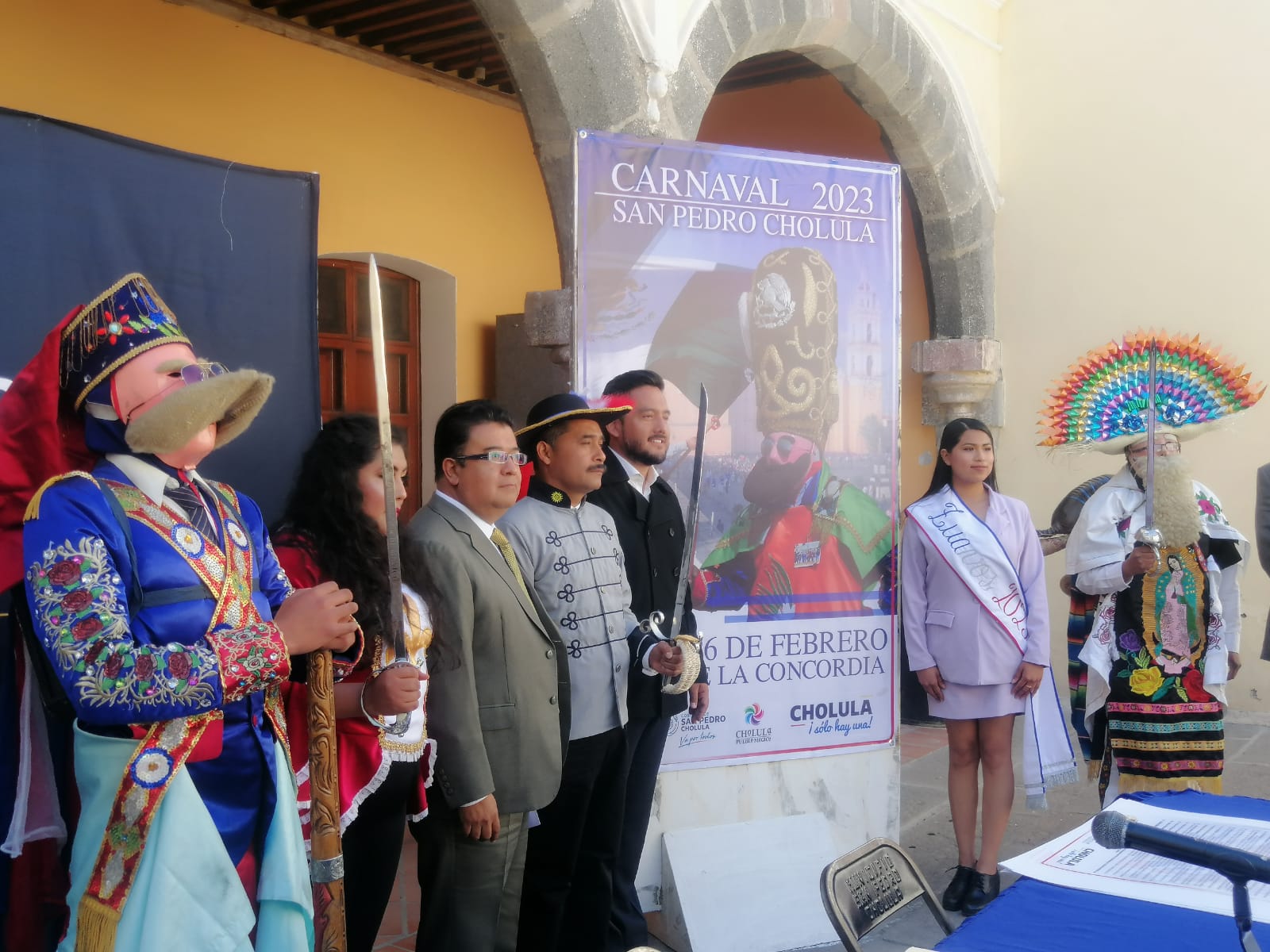 Presentan programa del Carnaval de Cholula 2023, un evento familiar y en paz