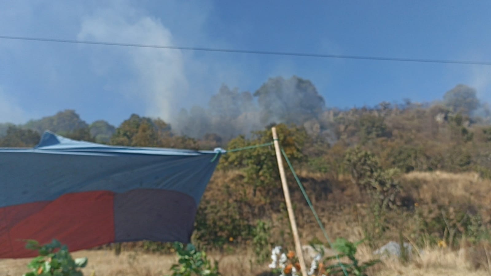 Por: Cortesía A la alza incendios de pastizales en Tlaxcala