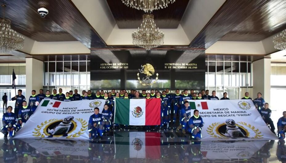 Por: Cortesía El “Grupo de Rescate Frida” de la Marina viaja a Turquía