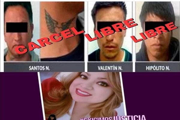 Por: Cortesía ¡Una injusticia más! Absuelven a 2 de 3 feminicidas de Angélica Landa