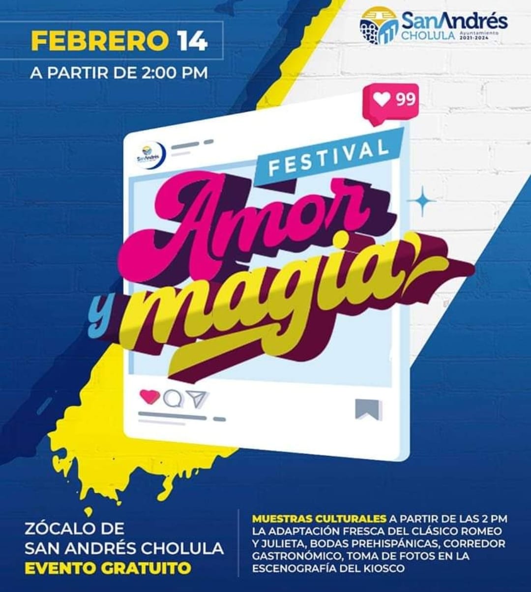 Por: Cortesía Lula Pineda “Techy y Su Aroma” en el Festival Amor y Magia que prepara San Andrés Cholula este 13 y 14 de febrero