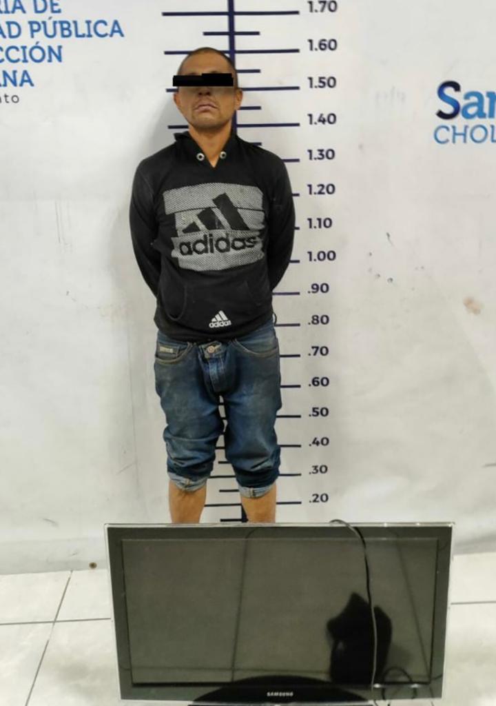 Comunicado oficial Detiene policía de San Andrés Cholula a persona por robo a casa habitación