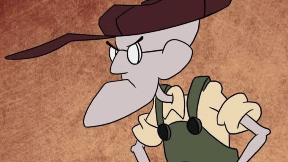 Por: Cortesía Inteligencia artificial dice que asi   se vería Justo, el dueño de Coraje, el perro cobarde, en la vida real