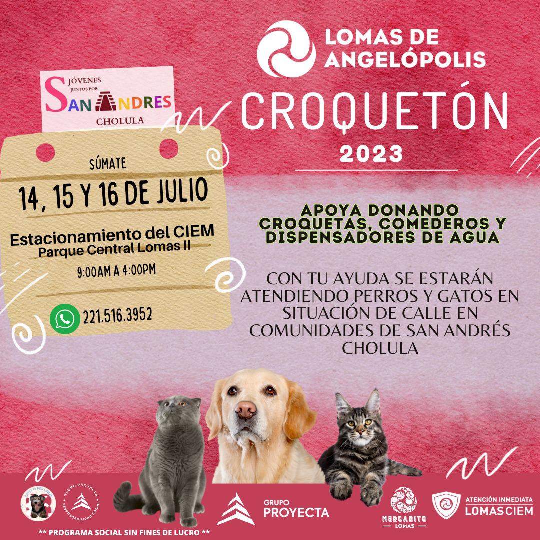 Por: Cortesía Lula Pineda Organiza Fundación Juntos por San Andrés y Lomas de Angelópolis primer “Croquetón”