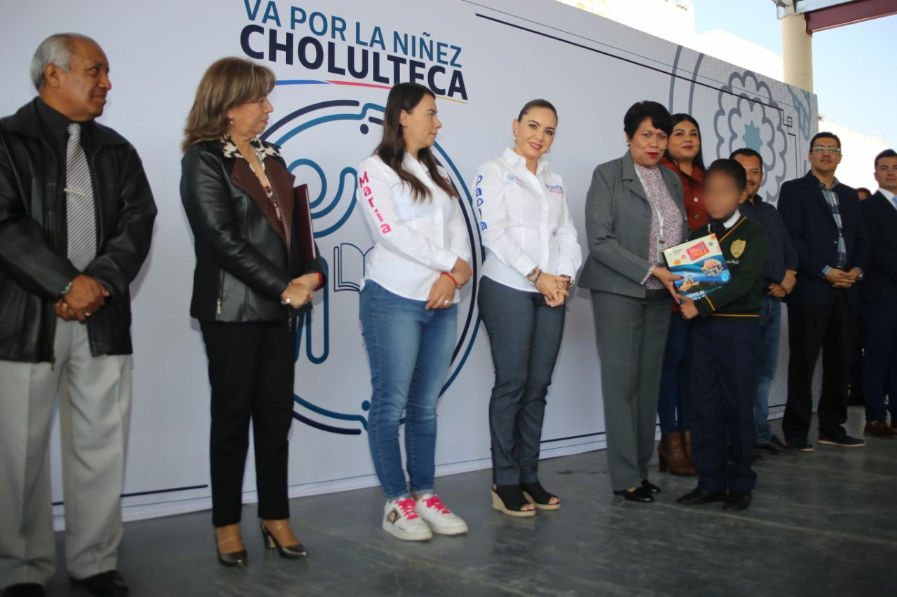 Paola Angon arranca programa “Va por la Niñez Cholulteca” que fortalece la formación educativa
