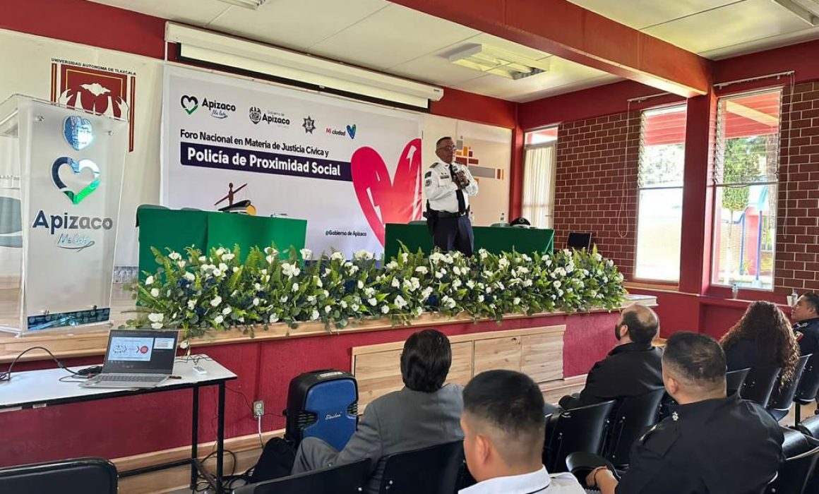 Por: Cortesía Participa Policía de Chiautempan en Foro de Justicia Cívica y Proximidad