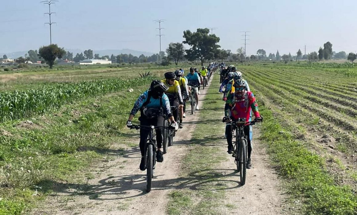 Biciteando por Tlaxcala incentiva la activación física en Ayometla