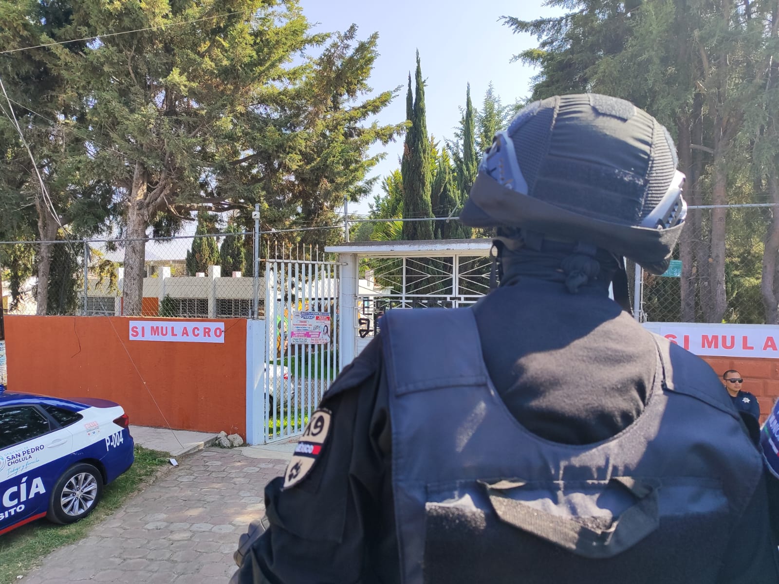 Comunicado oficial San Pedro Cholula realiza primer simulacro preventivo de seguridad en secundaria de Acuexcomac