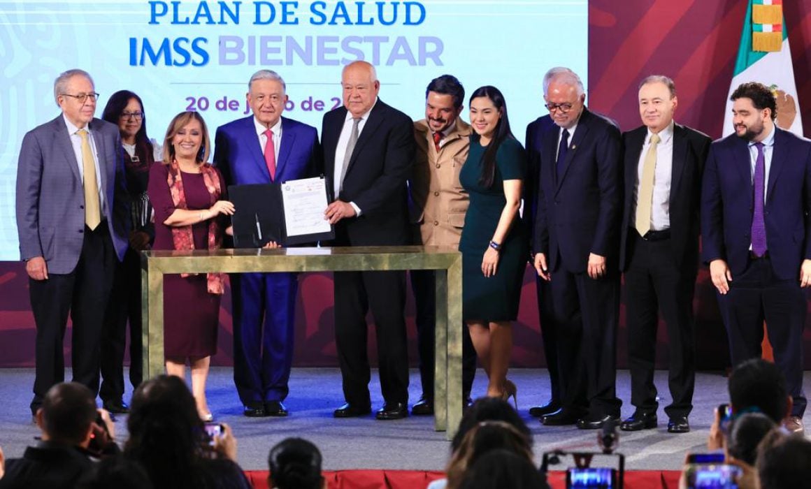 Firma Lorena Cuéllar convenio para transferencia de recursos a IMSS-Bienestar