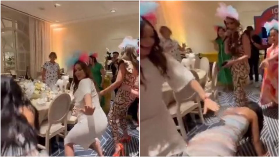 Por: Cortesía Kristal Silva y Cynthia Rodríguez impactan con perreo intenso durante baby shower (Vídeo)