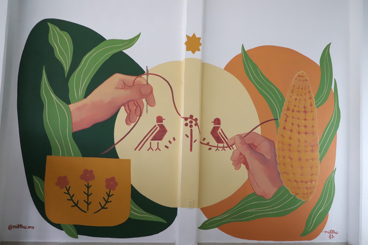 Inaugura Mundo Tlatehui quinto mural "Pinceladas por la Igualdad" en San Antonio Cacalotepec