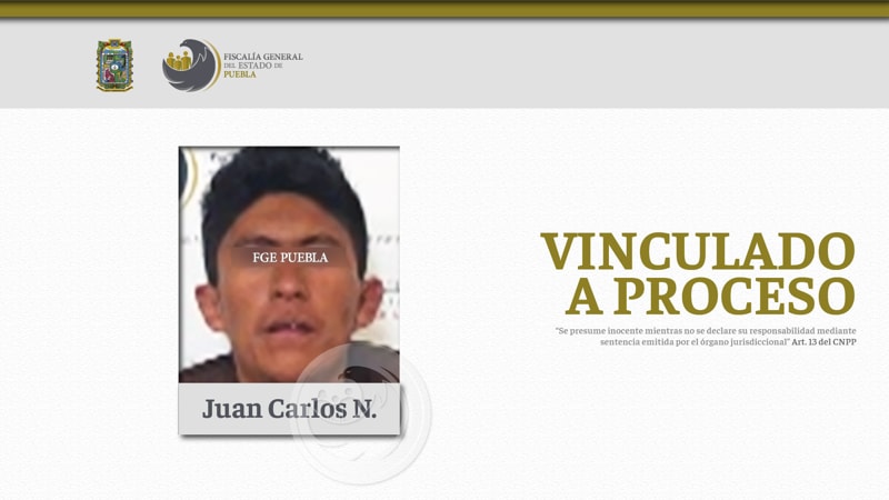 Por: Cortesía Juan Carlos N. es enviado a prisión  por robo a transporte público en Tecali de Herrera