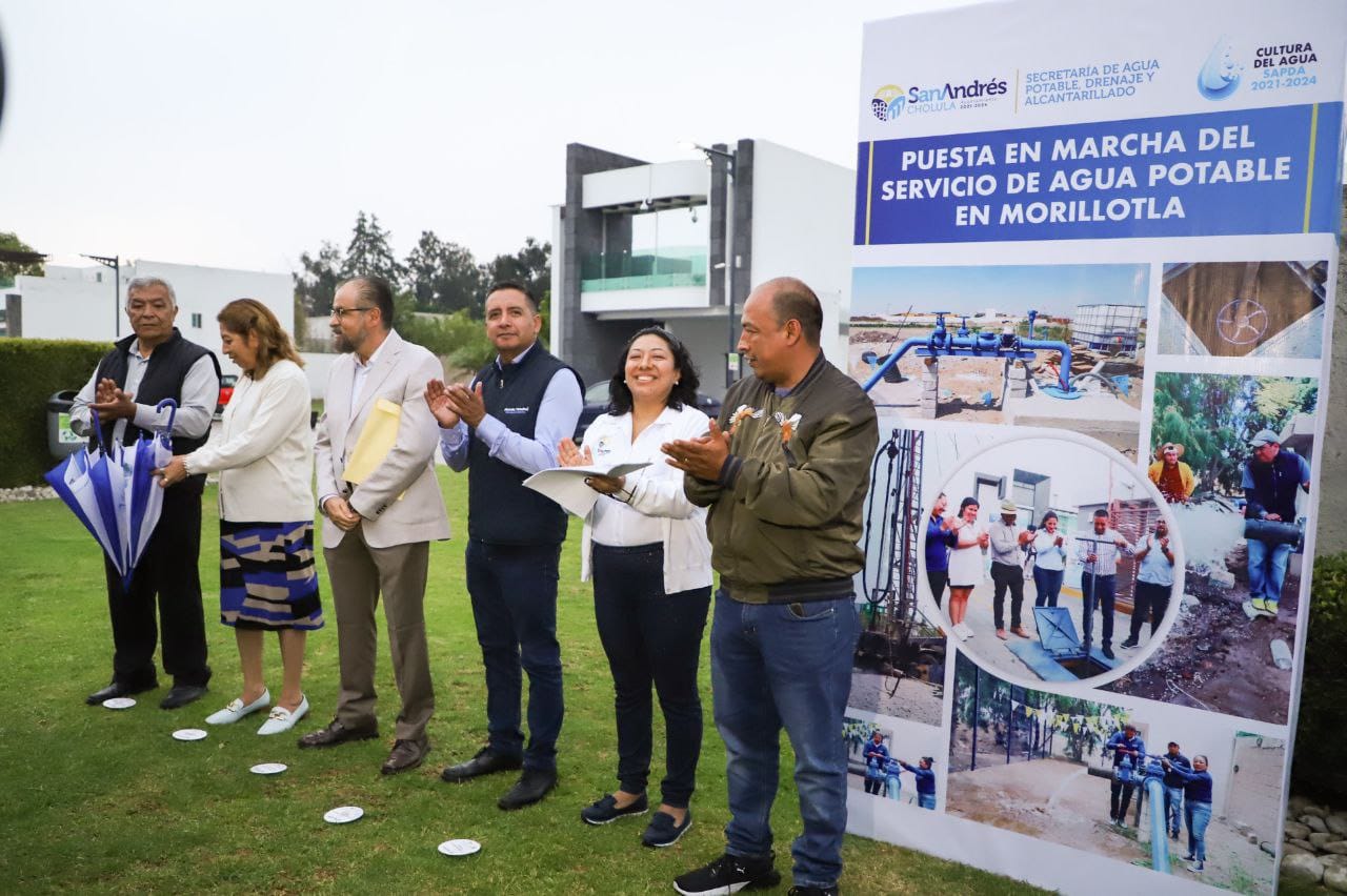 Comunicado oficial Otorga Ayuntamiento de San Andrés Cholula agua potable a 4 mil habitantes