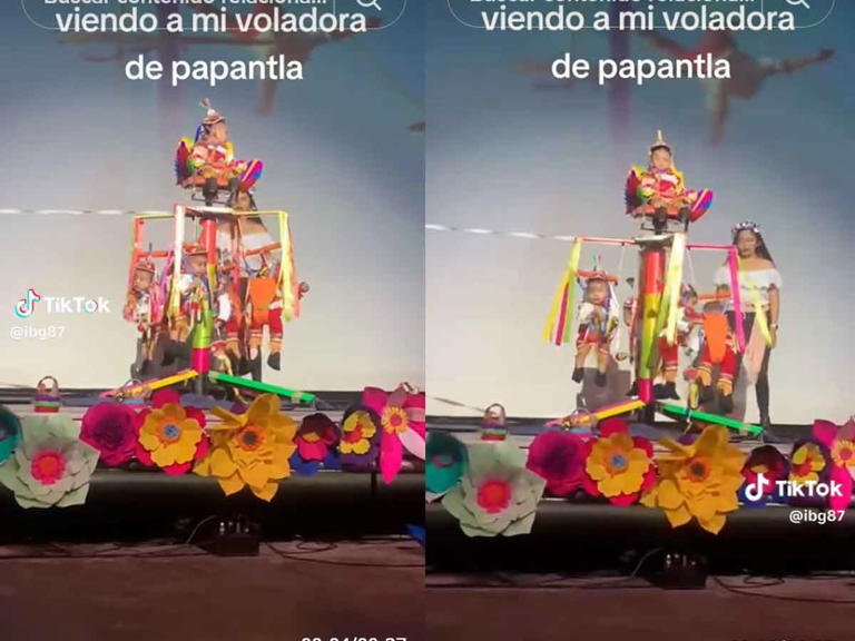 Por: Cortesía "Lo mas tierno del mundo": Redes explotan al recrear tradición de los voladores de Papantla con bebés (Vídeo)