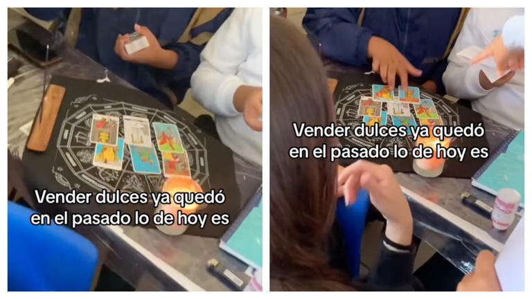 Por: Cortesía "Vender dulces es anticuado": Alumnos cobran para leer el tarot en la escuela (Vídeo)
