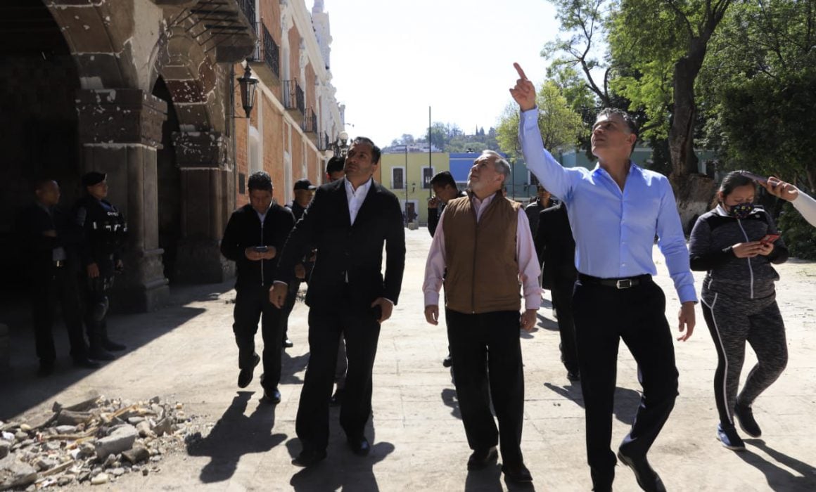 Presentan autoridades denuncias por daños al Centro Histórico de Tlaxcala
