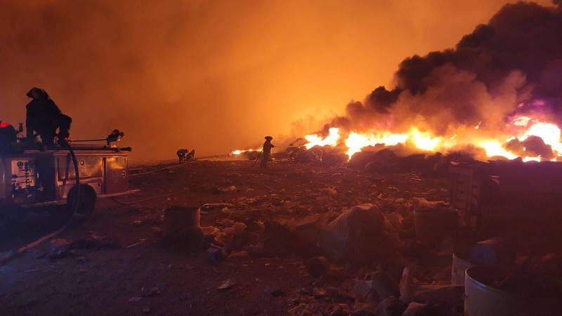 Por: Cortesía Se incendia basurero de Fresnillo; autoridades demandan construcción de relleno sanitario