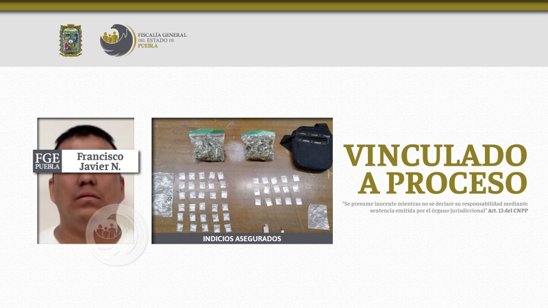 Por: Cortesía Francisco Javier N. alias “Vocho” es enviado a prisión por el delito de portación de drogas