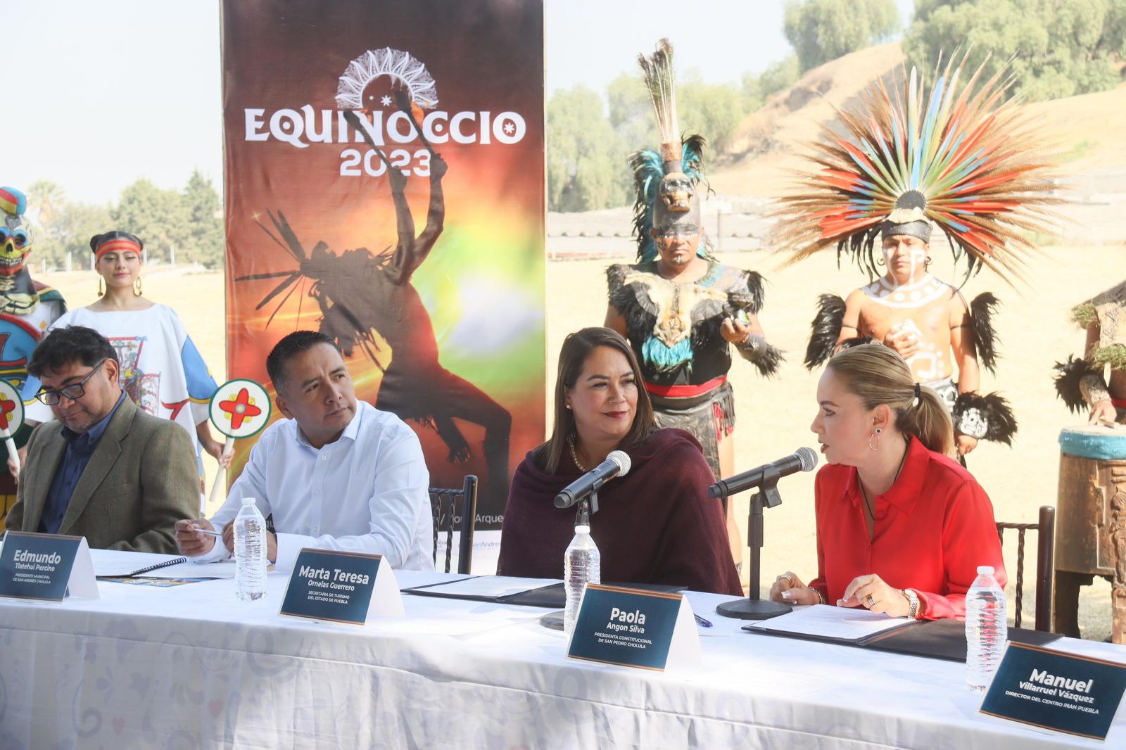 Comunicado oficial Presenta Paola Angon cartelera de actividades del Equinoccio 2023