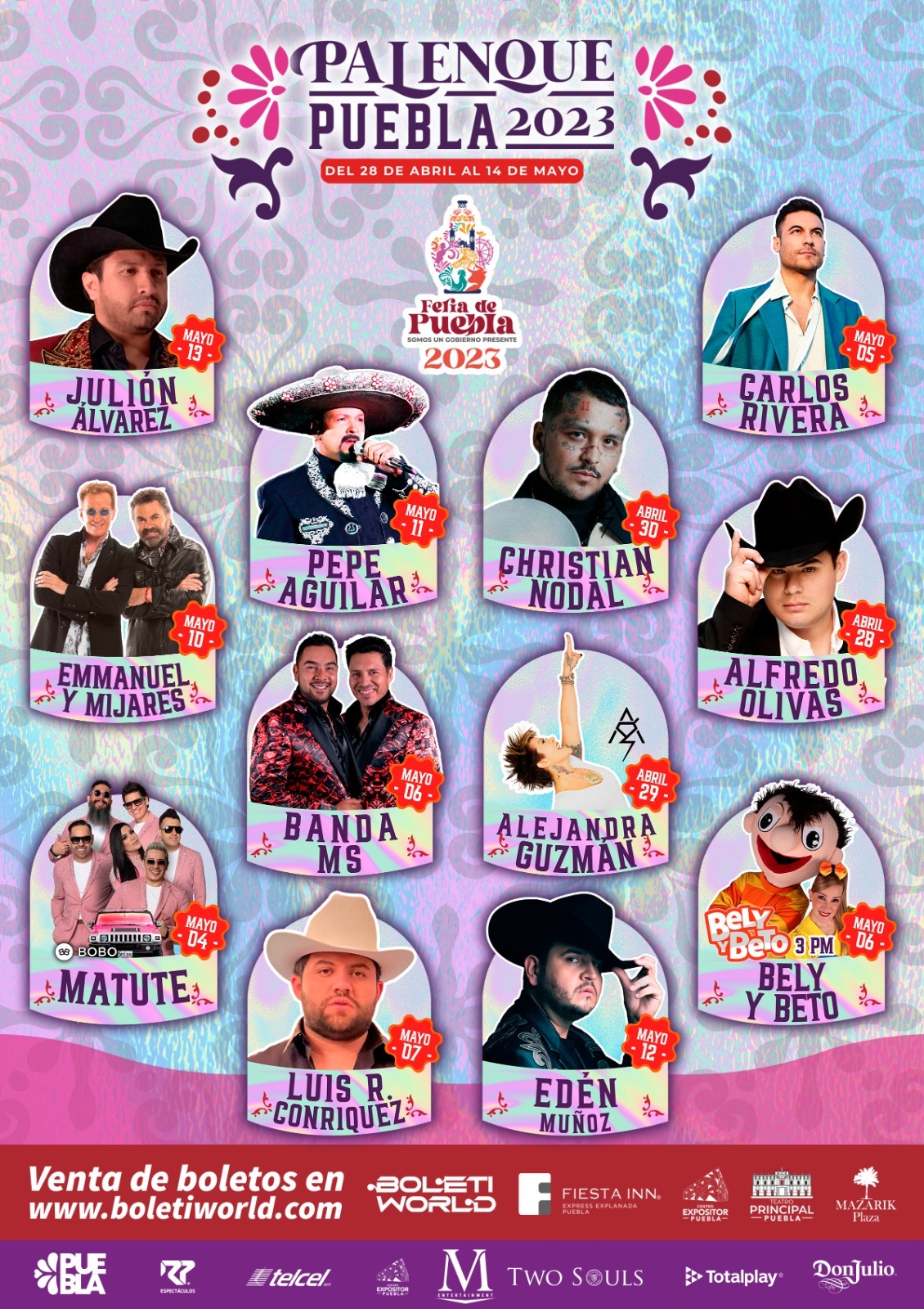 Por: Cortesía Conoce los precios para ver a tus artistas favoritos en el Palenque 2023