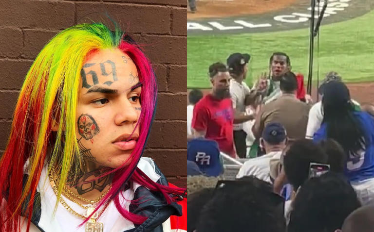 Por: Cortesía Rapero 6ix9ine participa en pelea contra aficionados de Puerto Rico en el Clásico Mundial de Beisbol 2023 (Vídeo)