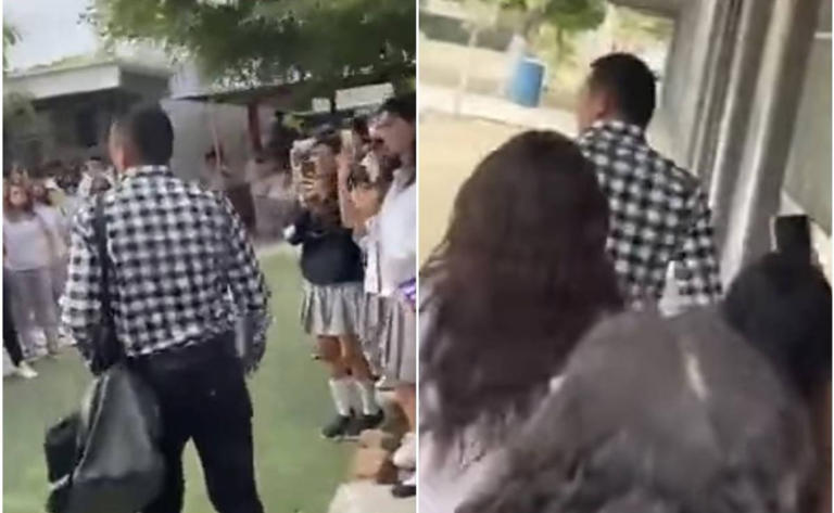 Por: Cortesía Alumnos del Colegio de Bachilleres expulsan a maestro tras acusarlo de acosador (Vídeo)