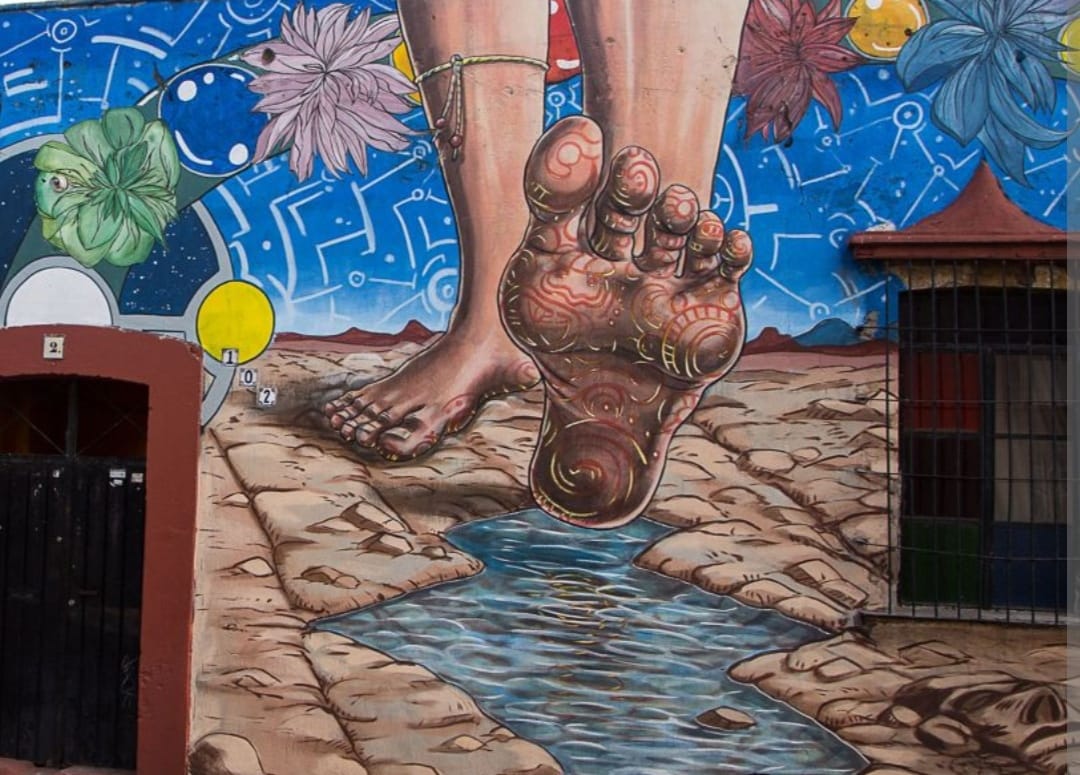 Por: Cortesía Lula Pineda Con murales urbanos los Pueblos Originarios de San Andrés Cholula alzan la voz