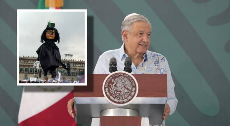 Por: Cortesía AMLO condena quema de piñata de ministra Norma Piña: ‘No son nuestros enemigos’