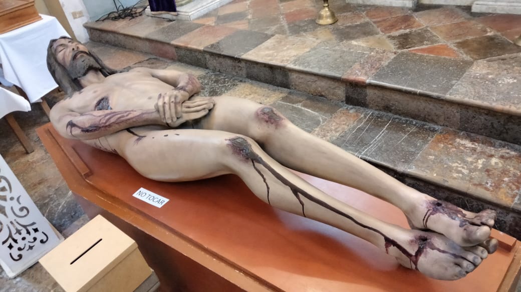 Culmina exposición de Santo Sudario en San Bernardino Tlaxcalancingo