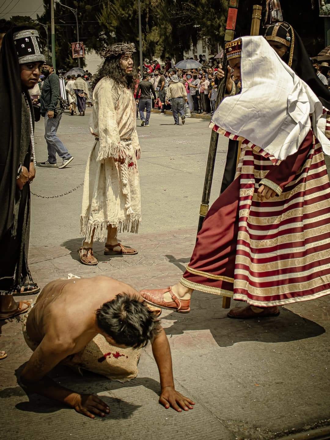 ¡Casi listo todo para la representación de vida, pasión y muerte de Jesucristo en Chiautempan!