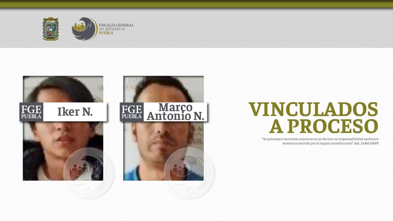 Por: Cortesía Marco Antonio N. e Iker N. son vinculados a proceso por posesión de drogas con fines de distribución