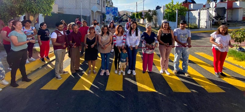 Por: Cortesía Ariadna Ayala realiza obra histórica en polígono 3 del fraccionamiento Valle Real en Atlixco