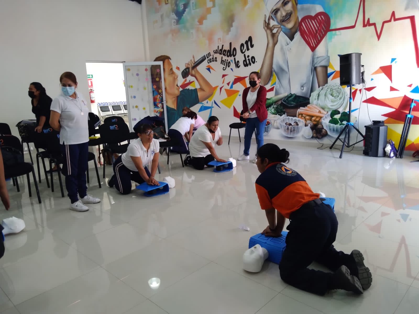 DIF de San Andrés Cholula fortalece la atención de los CAIC a través del taller de Reanimación Cardiopulmonar