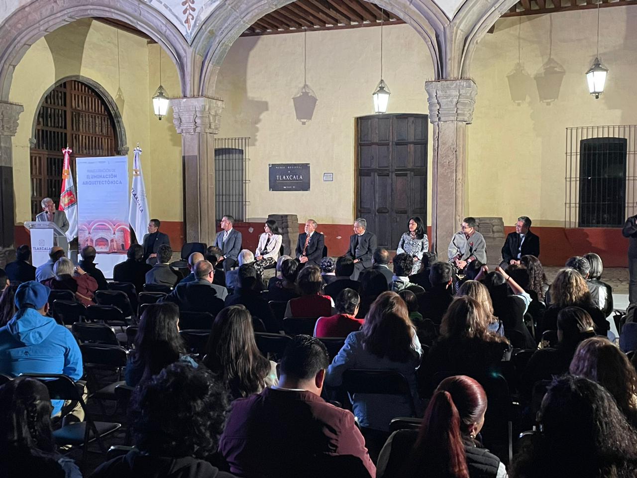 Iluminan en Tlaxcala a Conjunto Conventual Franciscano Catedralicio