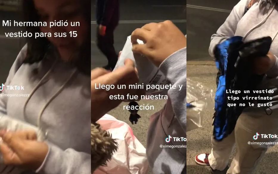 Compran vestido de XV años online y terminan decepcionadas tras recibir diminuto paquete (Vídeo)