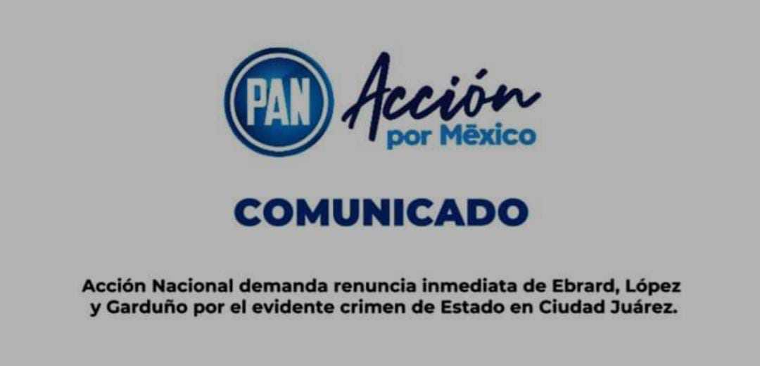 Pide PAN Tlaxcala salida de funcionarios federales por muertes en Ciudad Juárez