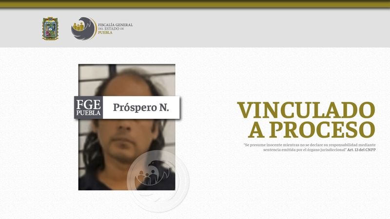 Por: Cortesía Próspero N. es enviado a prisión por abuso sexual en contra de su hija de 6 años en Cholula