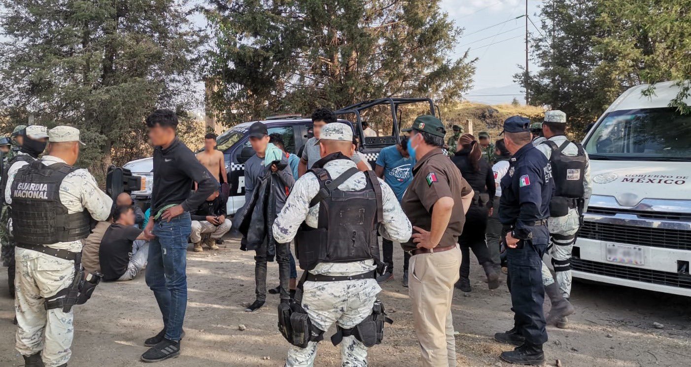 Por: Especial Rescata Guardia Nacional a 40 migrantes en Apizaco