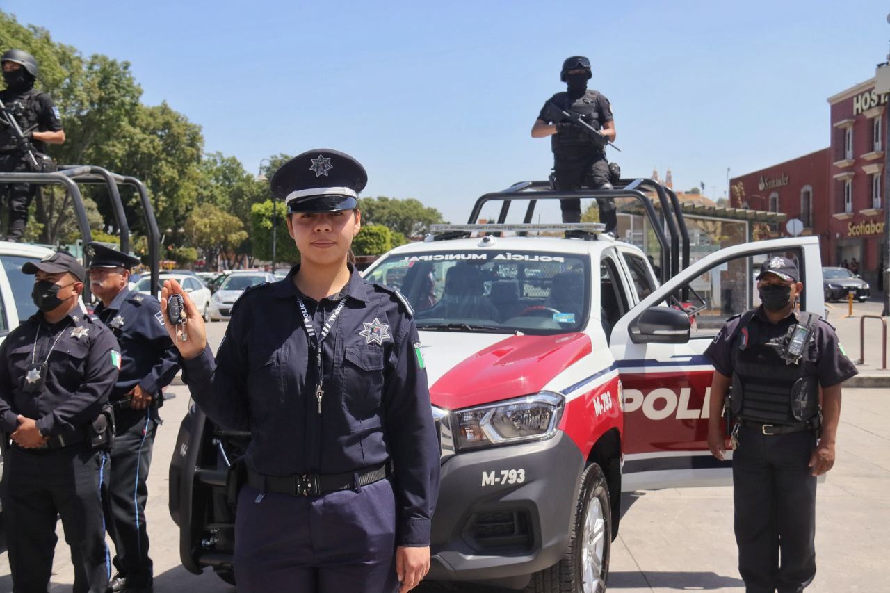 Comunicado oficial Paola Angon anuncia incremento salarial a policías de San Pedro Cholula