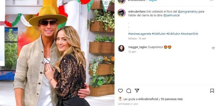 Por: Cortesía Erik Rubín aclara y confiesa por qué dejó a Andrea Legarreta