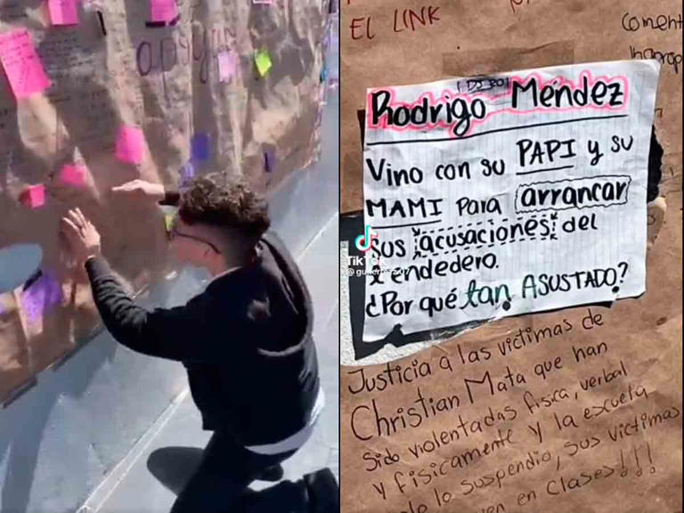 Por: Cortesía Exhiben a joven por borrar su nombre de un tendedero de denuncias de acoso en el 8M (Vídeo)